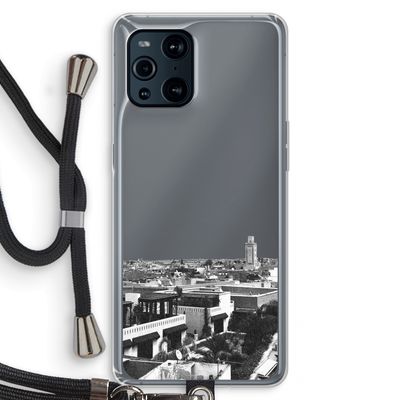Marrakech Skyline : Oppo Find X3 Pro Transparant Hoesje met koord