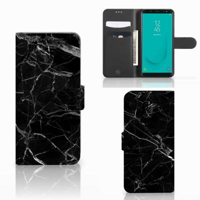 Samsung Galaxy J6 2018 | Bookcase | Marmer Zwart - Origineel Cadeau Vader