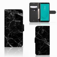 Samsung Galaxy J6 2018 | Bookcase | Marmer Zwart - Origineel Cadeau Vader