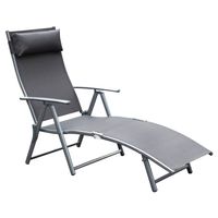 Zonnestoel - Ligbed - Zonnebed - Ligbedden tuinmeubelen - Ligbed tuin - Strandstoel - Relaxstoel - Verstelbare stoel - thumbnail