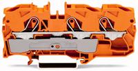 WAGO 2010-1302 Doorgangsklem 10 mm Spanveer Oranje 25 stuk(s)