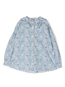 Il Gufo chemise à fleurs - Bleu