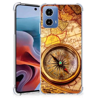 Motorola Moto G34 Telefoonhoesje met valbescherming Kompas Motorola Moto G34 Telefoonhoesje met valbescherming Kompas