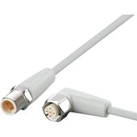 ifm Electronic EVF102 Verbindingskabel Aantal polen (sensoren): 5, 5 Stekker, recht, Bus, haaks 1 m 1 stuk(s)