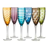 POLSPOTTEN Cuttings Champagneglas Set van 6 - thumbnail