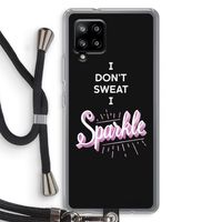 Sparkle quote: Samsung Galaxy A42 5G Transparant Hoesje met koord
