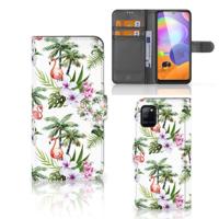 Samsung Galaxy A31 | Telefoonhoesje | Met pasjeshouder | Flamingo Palms