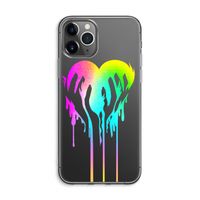 Hold My Heart: iPhone 11 Pro Max Transparant Hoesje