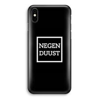 Negenduust black: iPhone X Volledig Geprint Hoesje