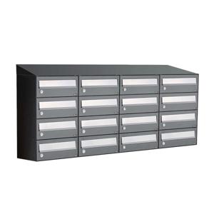 Allux Hive Set 4-Breed, 4-Hoog Met Dak Antraciet - 40030065_4x4d