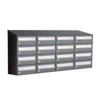 Allux Hive Set 4-Breed, 4-Hoog Met Dak Antraciet - 40030065_4x4d