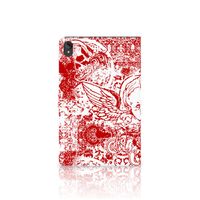 Tablettasje Lenovo Tab P11 | P11 Plus Angel Skull Rood