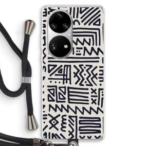 Marrakech print: Huawei P50 Pro Transparant Hoesje met koord