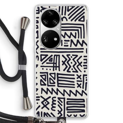Marrakech print: Huawei P50 Pro Transparant Hoesje met koord