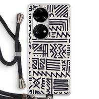 Marrakech print: Huawei P50 Pro Transparant Hoesje met koord