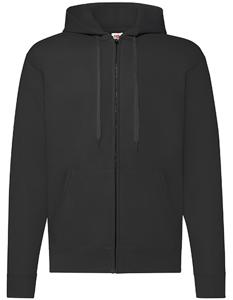 Fruit Of The Loom F401N Classic Hooded Sweat Jacket - Black - L