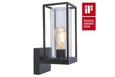 Lutec Design wandlampFlair zwart - reddot award - 5288801012
