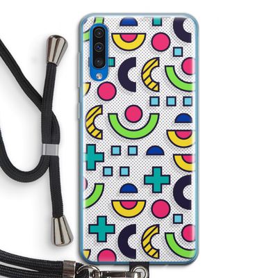 8-bit N°6: Samsung Galaxy A50 Transparant Hoesje met koord