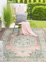 Karpet24 Salsa - Vintage Style Vloerkleed, Weerbestendig & UV-bestendig voor Binnen & Buiten-80 x 150 cm Karpet24 Salsa - Vintage Style Vloerkleed, Weerbestendig & UV-bestendig voor Binnen & Buiten-80 x 150 cm