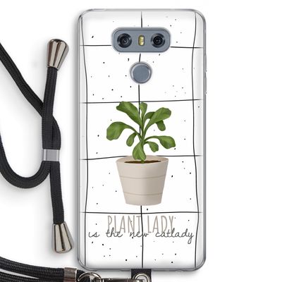 Kamerplant op vensterruit: LG G6 Transparant Hoesje met koord