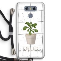 Kamerplant op vensterruit: LG G6 Transparant Hoesje met koord