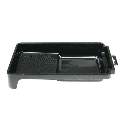 Verfbak voor verfrollers/lakrollers zwart tot 10 cm