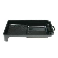 Verfbak voor verfrollers/lakrollers zwart tot 10 cm