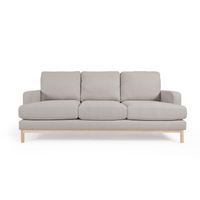 Kave Home 3-zits Bank 'Mihaela' Bouclé, kleur Grijs Kave Home 3-zits Bank 'Mihaela' Bouclé, kleur Grijs