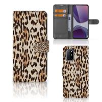 OnePlus 8T | Telefoonhoesje | Met pasjeshouder | Leopard