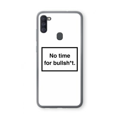 No time: Samsung Galaxy A11 Transparant Hoesje