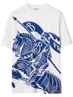 Burberry t-shirt en coton à motif Equestrian Knight - Blanc - thumbnail