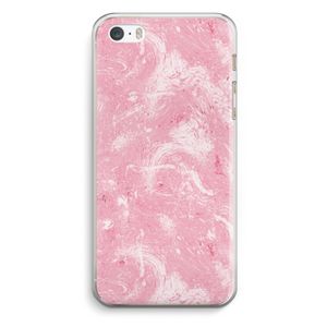 Abstract Painting Pink: iPhone 5 / 5S / SE Transparant Hoesje