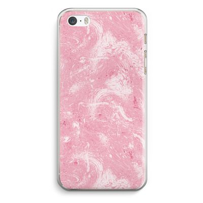 Abstract Painting Pink: iPhone 5 / 5S / SE Transparant Hoesje