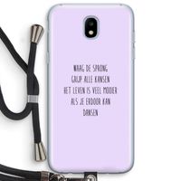 Sprong: Samsung Galaxy J5 (2017) Transparant Hoesje met koord