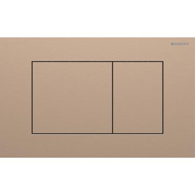 Geberit Drukplaat Sigma 40, 2-toets Square RVS Roodgoud