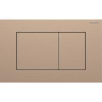Geberit Drukplaat Sigma 40, 2-toets Square RVS Roodgoud