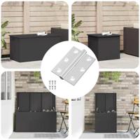 VidaXL Scharnier 12 pcs zilver 50 x 38 x 1,3 mm staal