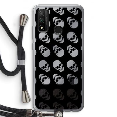 Musketon Skulls: Huawei P Smart (2020) Transparant Hoesje met koord