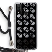 Musketon Skulls: Huawei P Smart (2020) Transparant Hoesje met koord