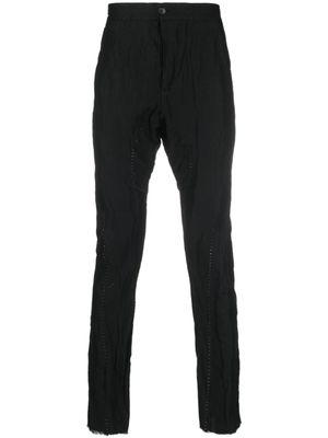 Masnada pantalon fuselée en coton mélangé - Noir