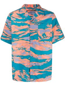 Maharishi chemise imprimée à col officier - Orange