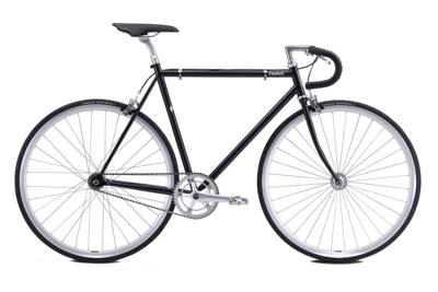 Fuji Bikes Feather Fixed gear / Singlespeed fiets Midnight Black Fuji Bikes Feather Fixed gear / Singlespeed fiets Midnight Black