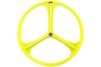 Teny Rim Tri Spoke Fixed Gear Voorwiel - Geel Teny Rim Tri Spoke Fixed Gear Voorwiel - Geel