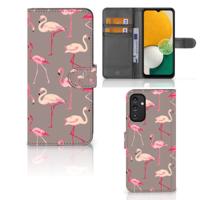Samsung Galaxy A14 4G | Telefoonhoesje | Met pasjeshouder | Flamingo