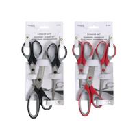 Kitchen Tools Scharenset 3-delig rood/zwart