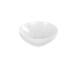 Villeroy & Boch Loop & friends opzetwastafel 38cm rond zonder overloop CeramicPlus wit 4A4501R1