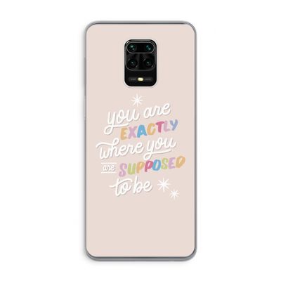 Right Place: Xiaomi Redmi Note 9 Pro Transparant Hoesje