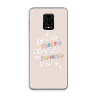 Right Place: Xiaomi Redmi Note 9 Pro Transparant Hoesje