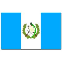 Landen thema vlag Guatemala 90 x 150 cm feestversiering - thumbnail