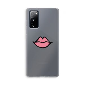 Kusje: Samsung Galaxy S20 FE / S20 FE 5G Transparant Hoesje